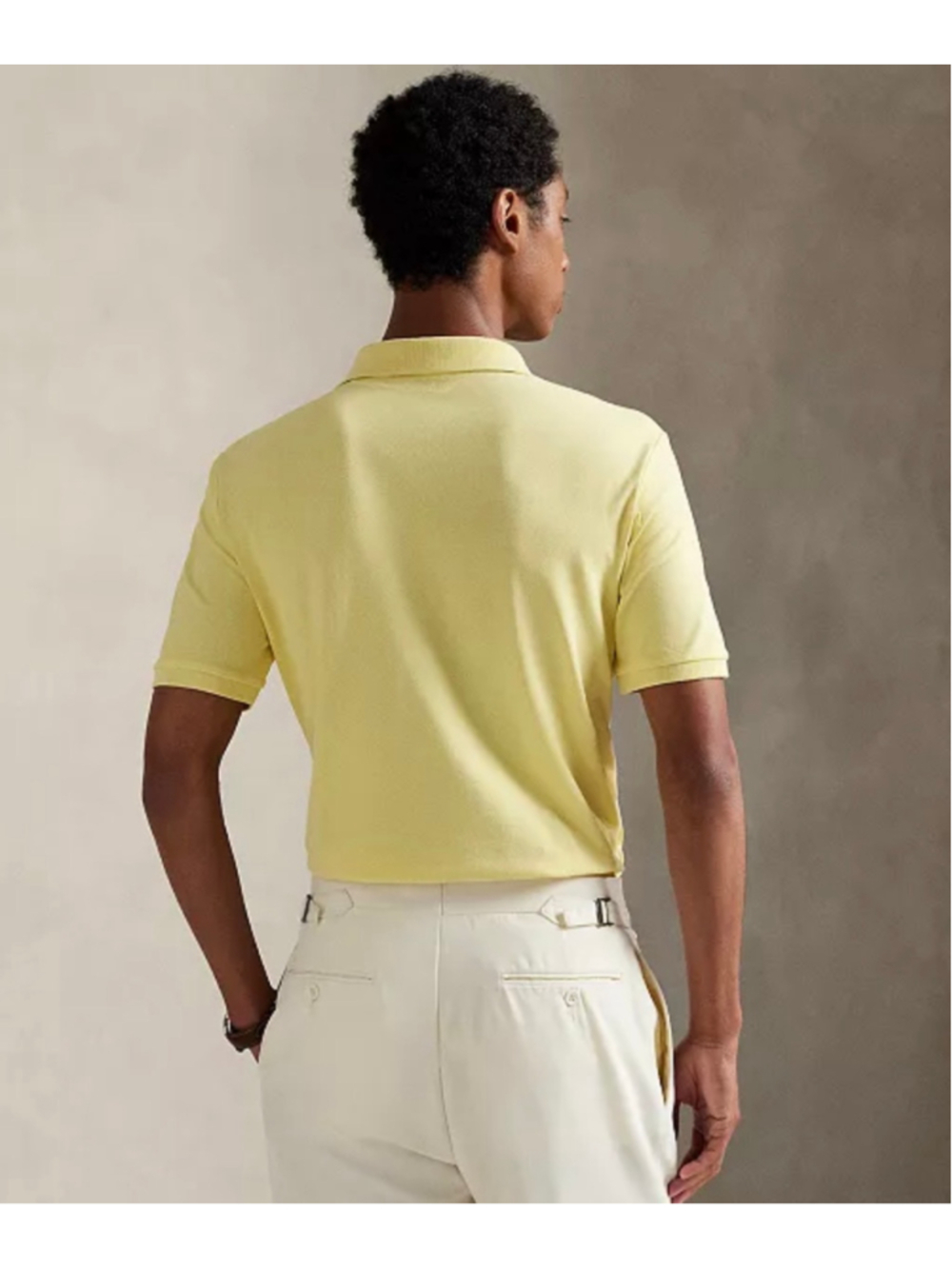 Men’s Polo Ralph Lauren Classic Fit Stretch Mesh Polo Shirt Wicket Yellow XL - Picture 2 of 8